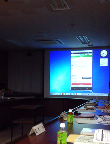 戸田市スマートフォン用アプリ検討会議に議会に出席
